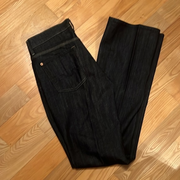 7 for all Mankind Jagger Dark Navy Bootcut Jeans Size 29 NWOT - Picture 8 of 11